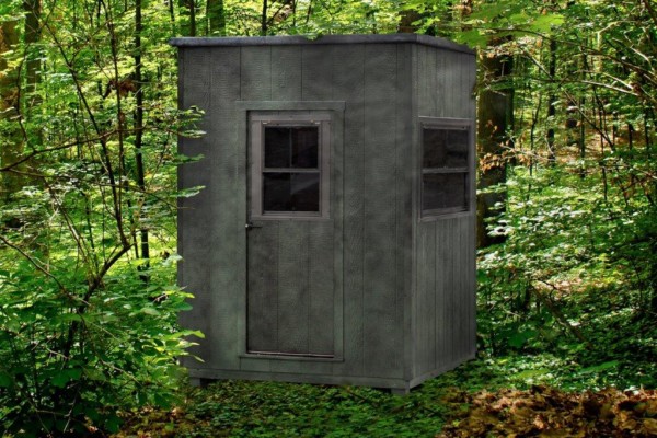 pt ground blind in woods pt ground blind in woods